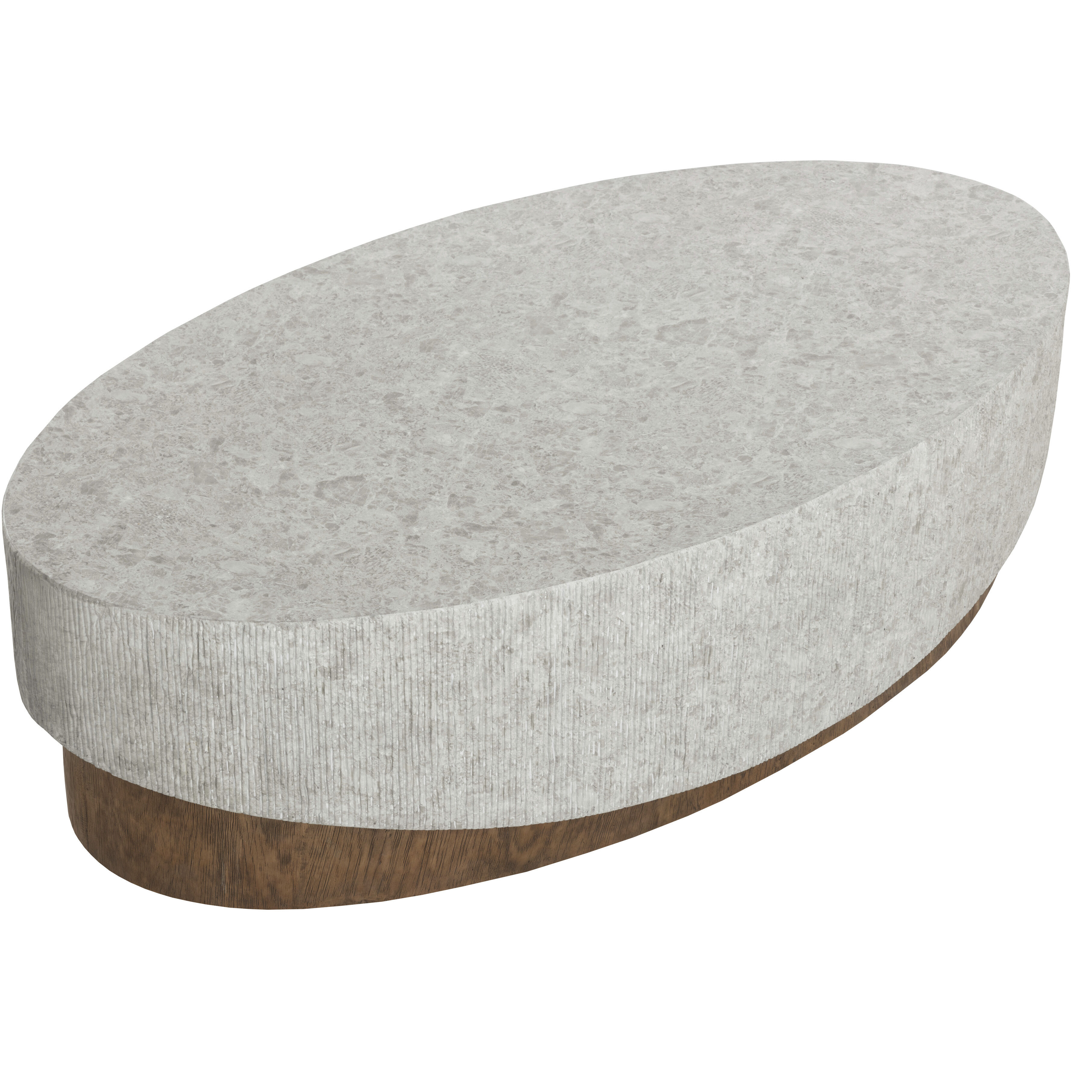 Leda 55 X 30 inch Warm Grey / Warm Brown Outdoor Coffee Table